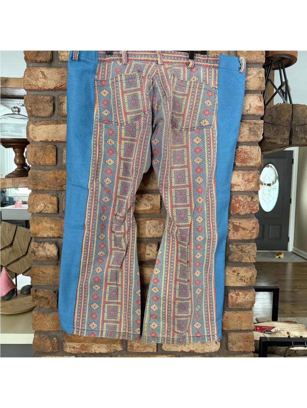 Seafarer Intuit Aztec Print Colorblock Flare Pants - Picture 5 of 9